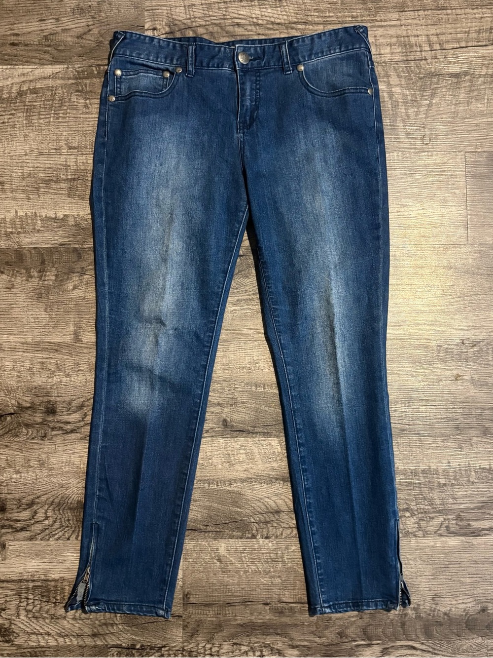 Free People Jeans Women’s 30 Blue Ankle Zip